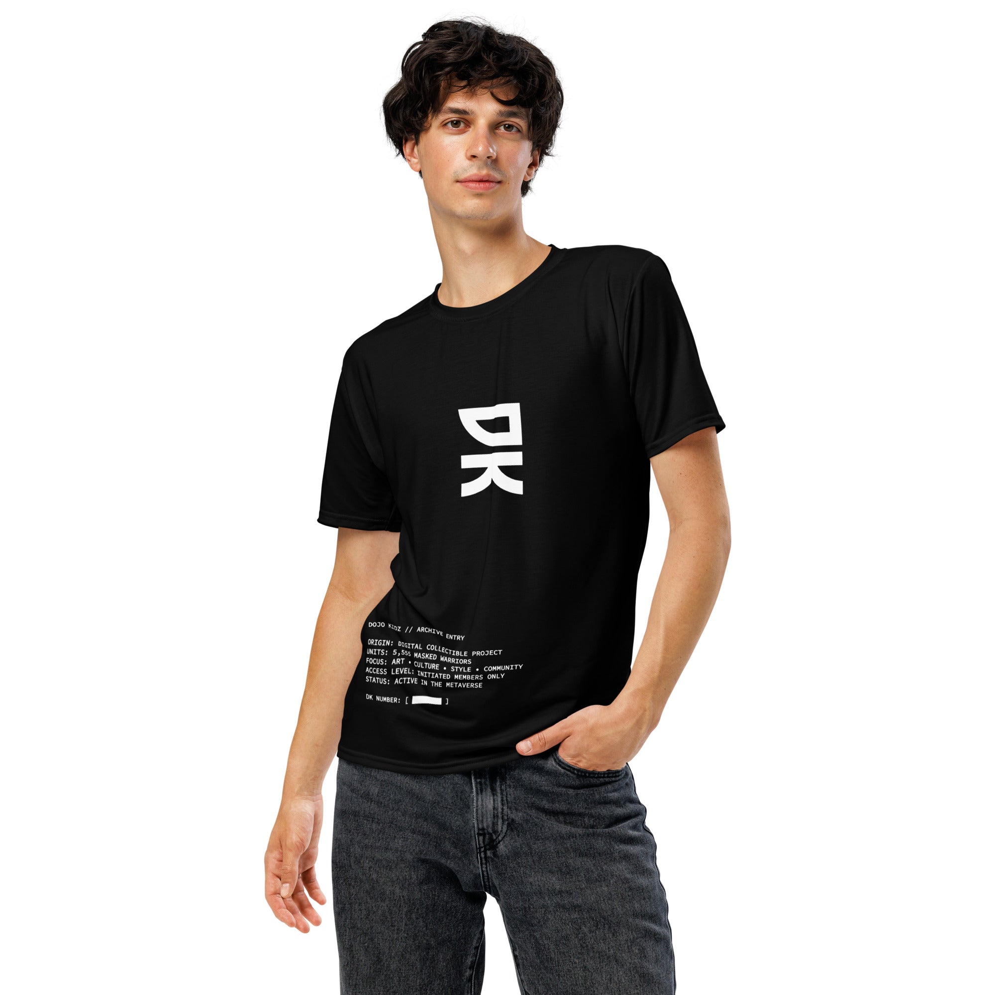 Your design anywhere and DK number T-shirt