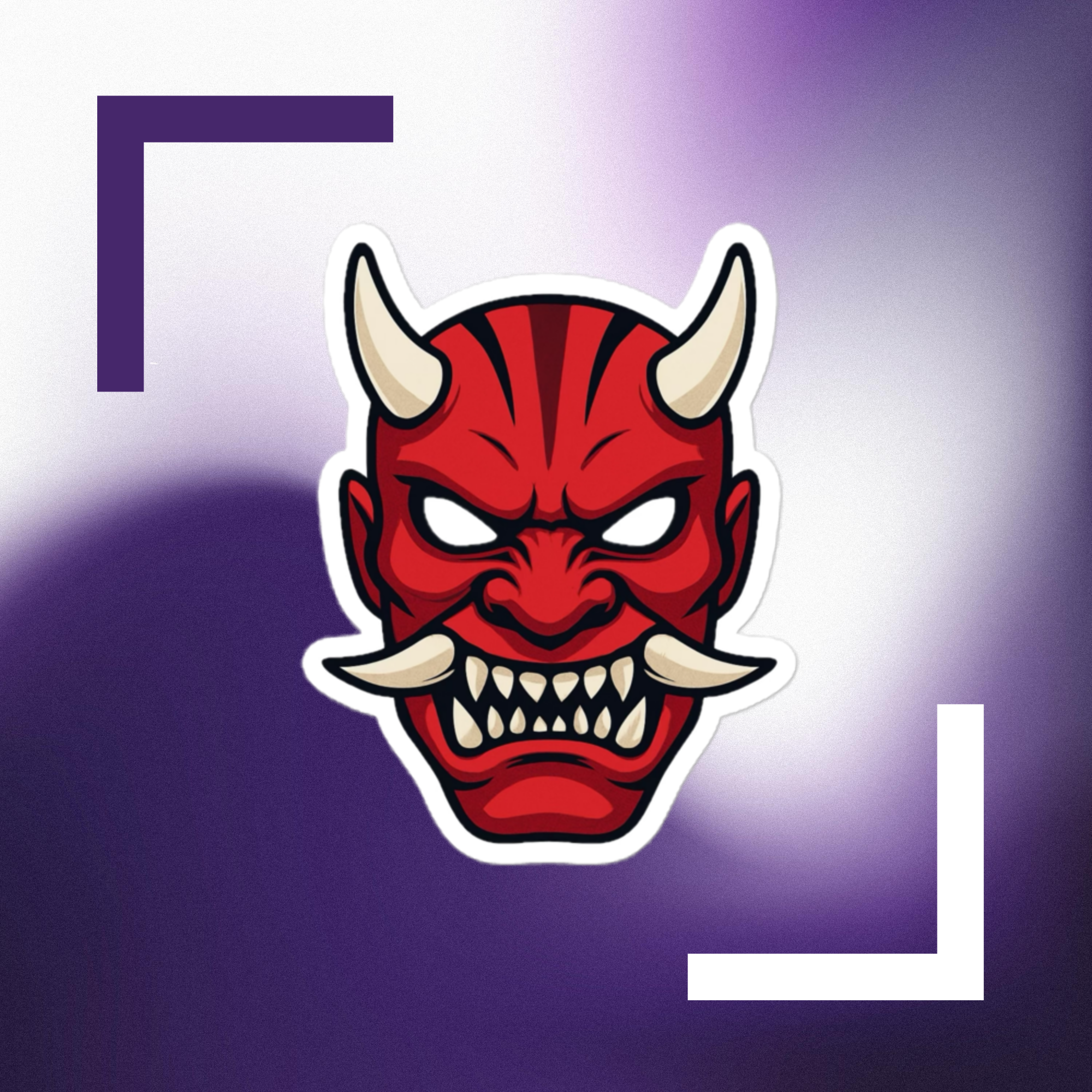 Red Oni Sticker